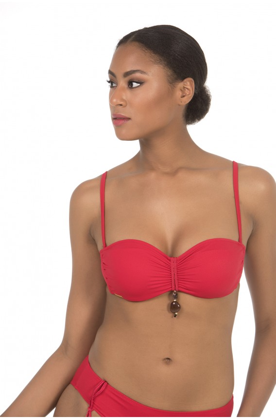 UNPADDED BANDEAU BIKINI TOP