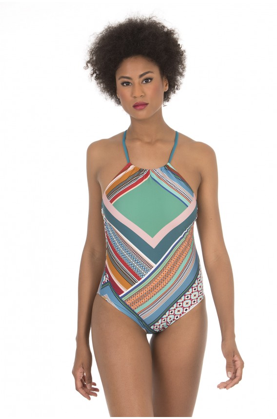 HALTER-NECK SWIMSUIT
