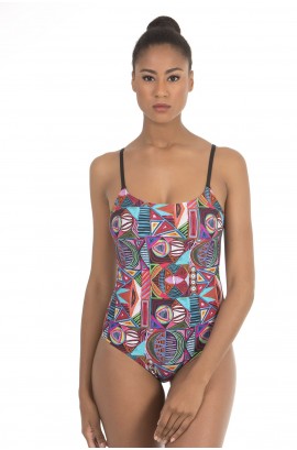 WIRELESS SQUARE NECKLINE SWIMSUIT