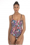 WIRELESS SQUARE NECKLINE SWIMSUIT