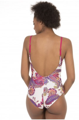 WIRELESS SQUARE NECKLINE SWIMSUIT