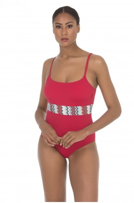 WIRELESS SQUARE NECKLINE SWIMSUIT
