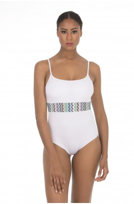 WIRELESS SQUARE NECKLINE SWIMSUIT
