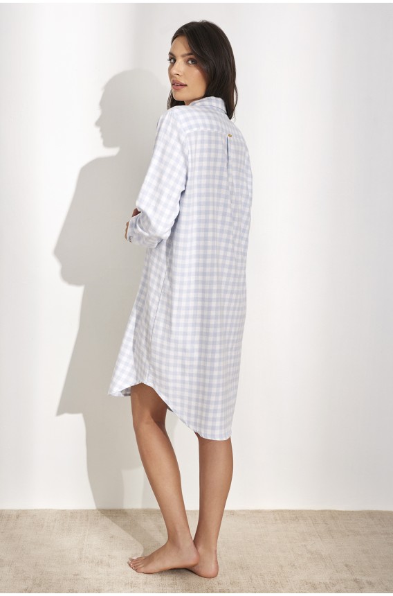 LONG SLEEVED NIGHTGOWN VICHY