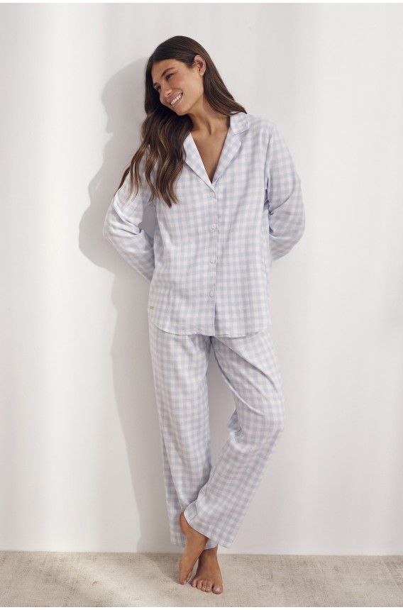 PIJAMA COM CAMISA VICHY