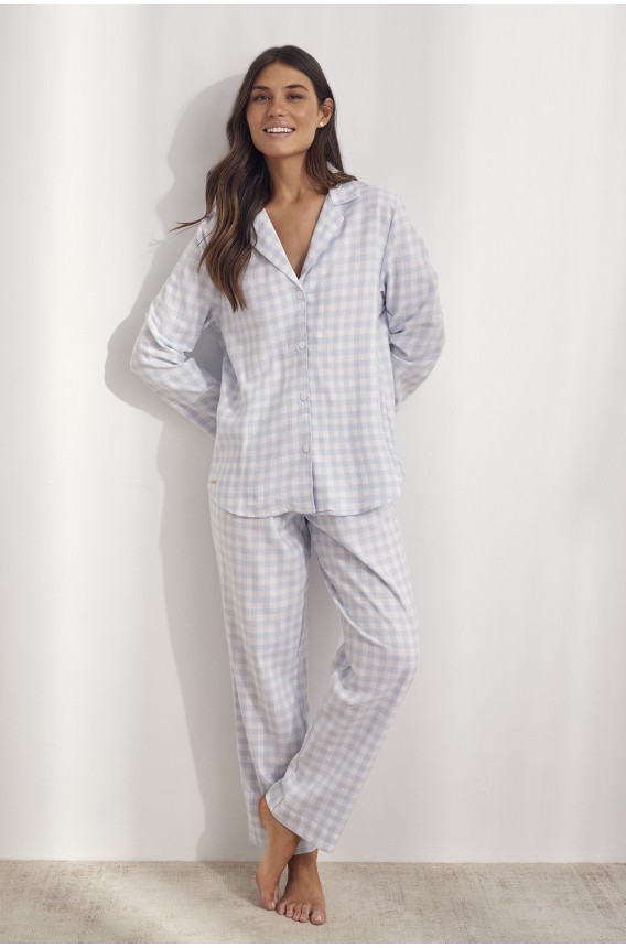PIJAMA COM CAMISA VICHY