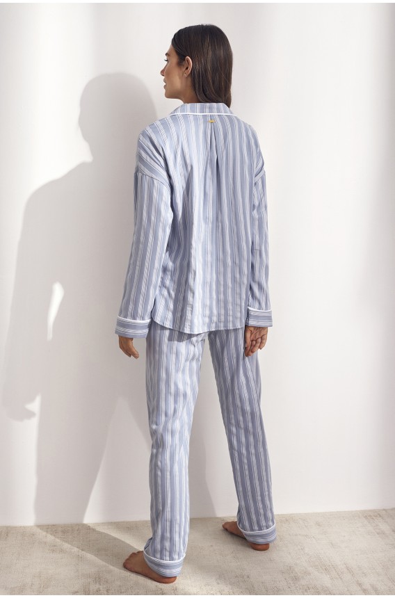PIJAMA CAMISERO RAYAS