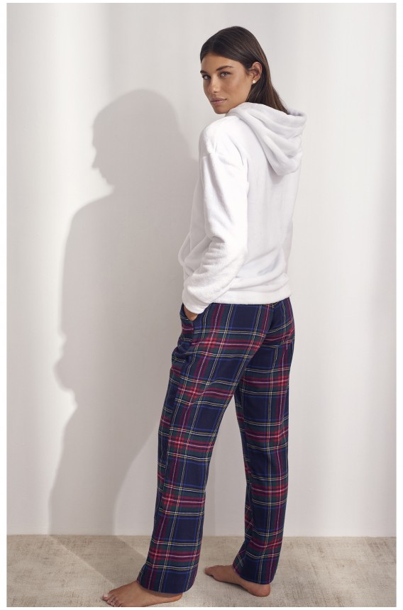 MOLETOM COM CAPUZ CUADROS