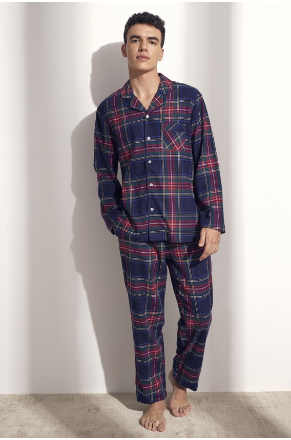 PIJAMA CAMISERO  CUADROS