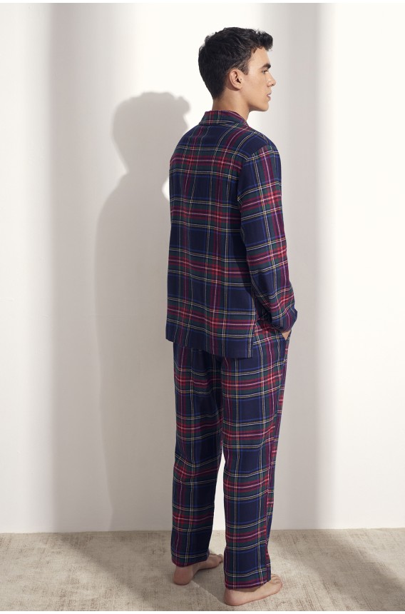 PIJAMA COM CAMISA CUADROS
