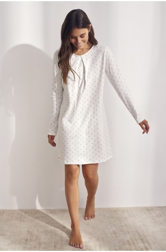 LONG SLEEVED NIGHTGOWN LUNARES
