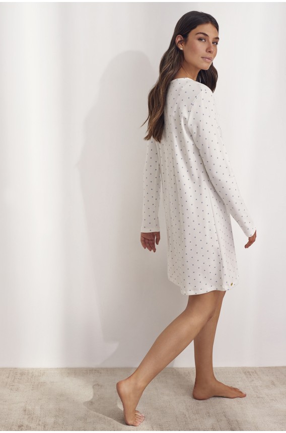 LONG SLEEVED NIGHTGOWN LUNARES