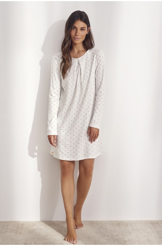 LONG SLEEVED NIGHTGOWN LUNARES