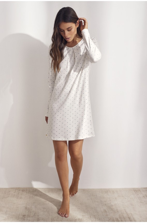 LONG SLEEVED NIGHTGOWN LUNARES