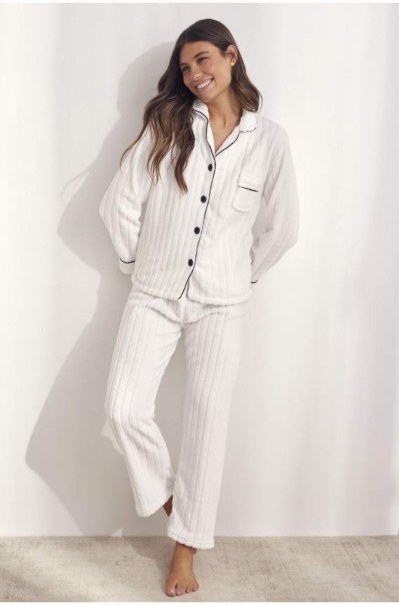 PIJAMA COM CAMISA BASICA POLAR