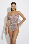 WIRELESS SQUARE NECKLINE SWIMSUIT