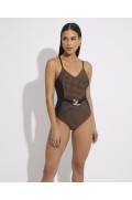 WIRELESS SQUARE NECKLINE SWIMSUIT