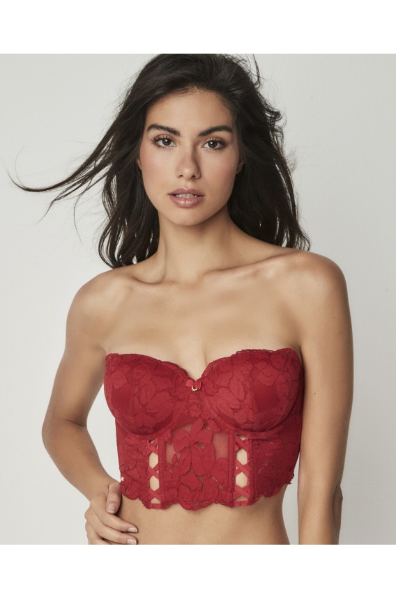 LACE BALCONETTE BOLSTER BRA