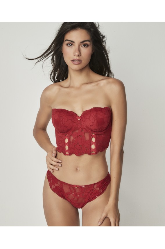 LACE BALCONETTE BOLSTER BRA