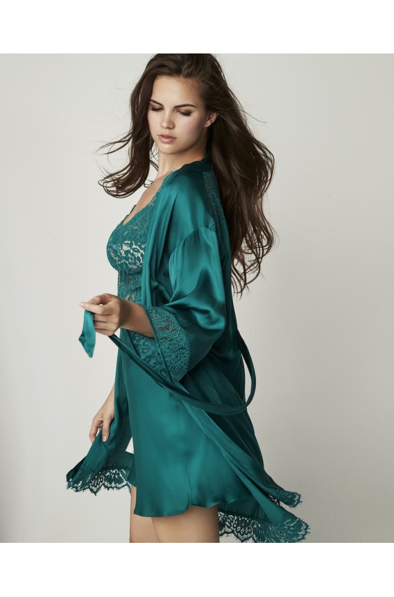 ROBE DE LINGERIE CURTA DE MANGA FRANCÊS