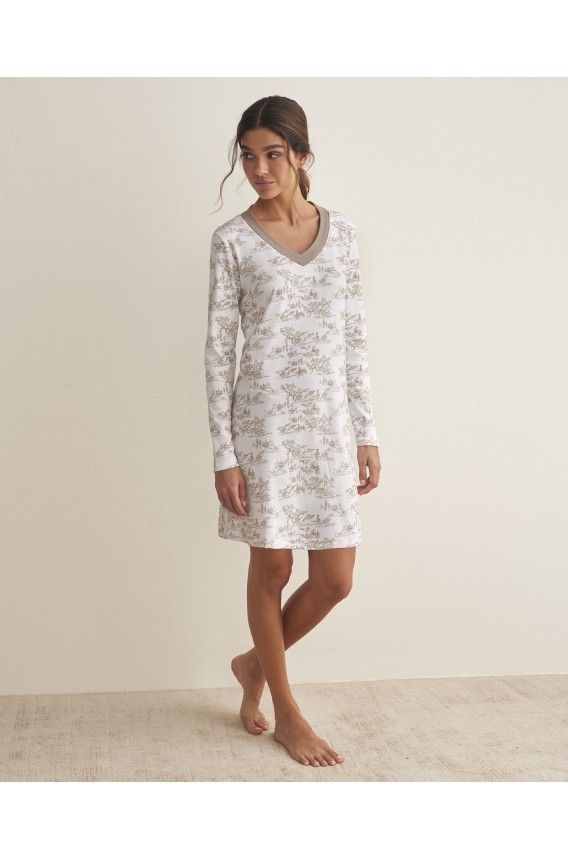 LONG SLEEVE NIGHTGOWN