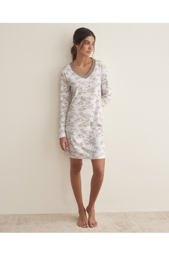 LONG SLEEVE NIGHTGOWN