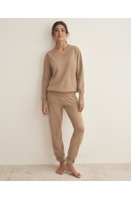 V-NECK KNIT SET