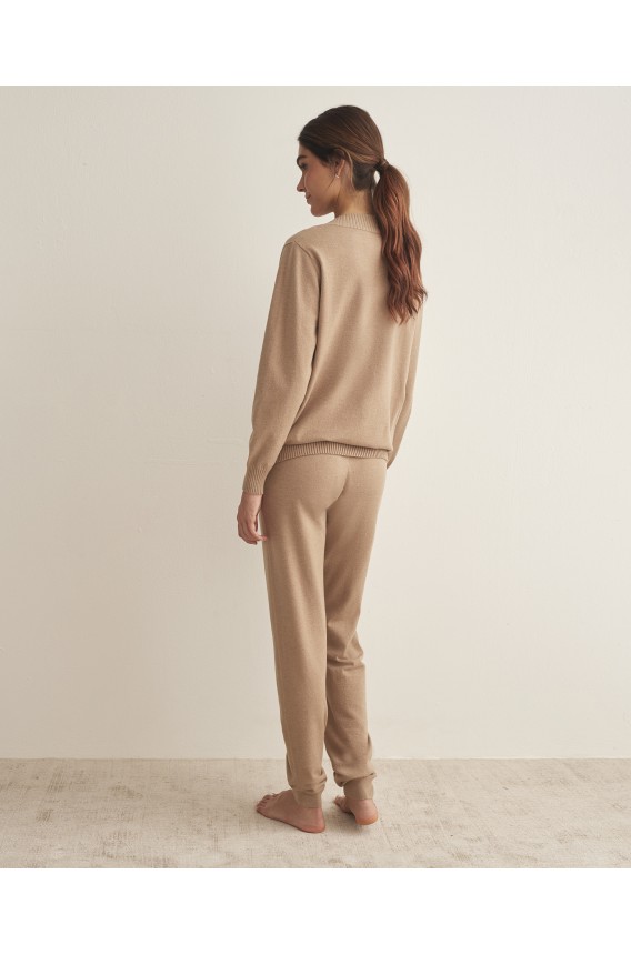 V-NECK KNIT SET