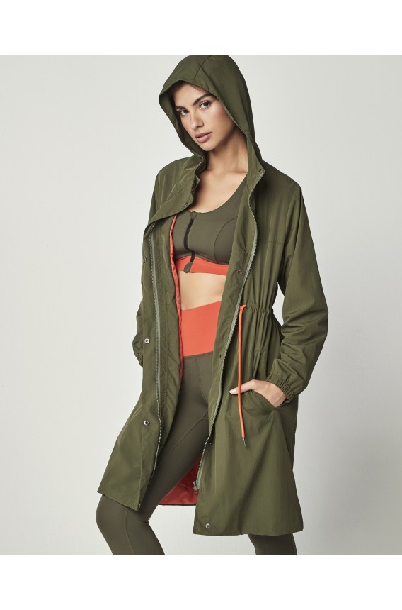 LONG WIND BREAKER JACKET BY PILAR RUBIO