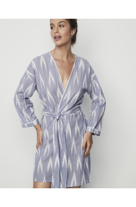 CROSSED DRESSING GOWN
