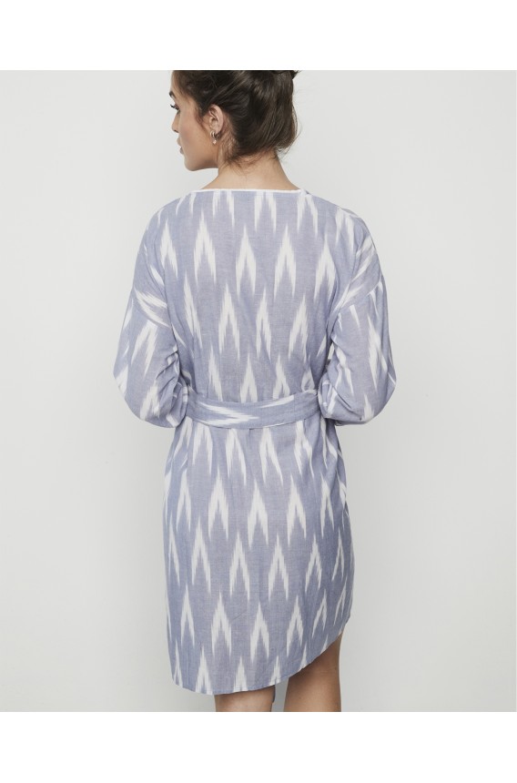 CROSSED DRESSING GOWN