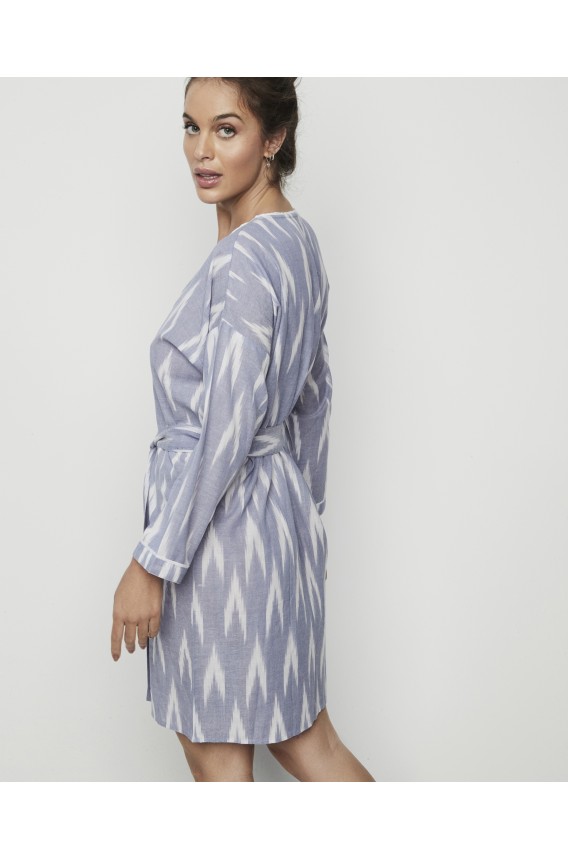 CROSSED DRESSING GOWN
