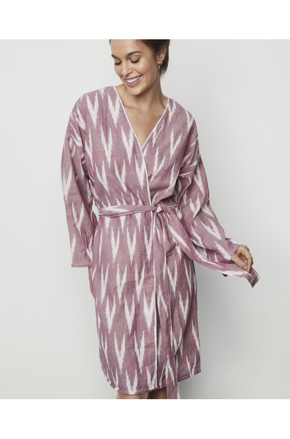 CROSSED DRESSING GOWN
