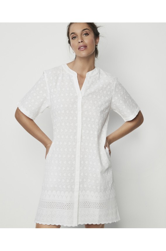 CAMISÓN ALGODÓN BORDADO