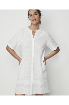 CAMISOLA DE ALGODÃO BORDADA