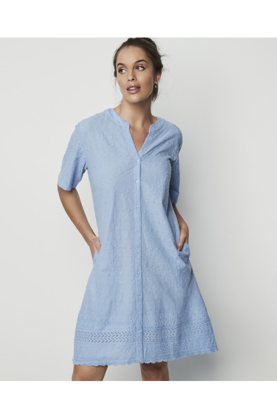 CAMISÓN ALGODÓN BORDADO