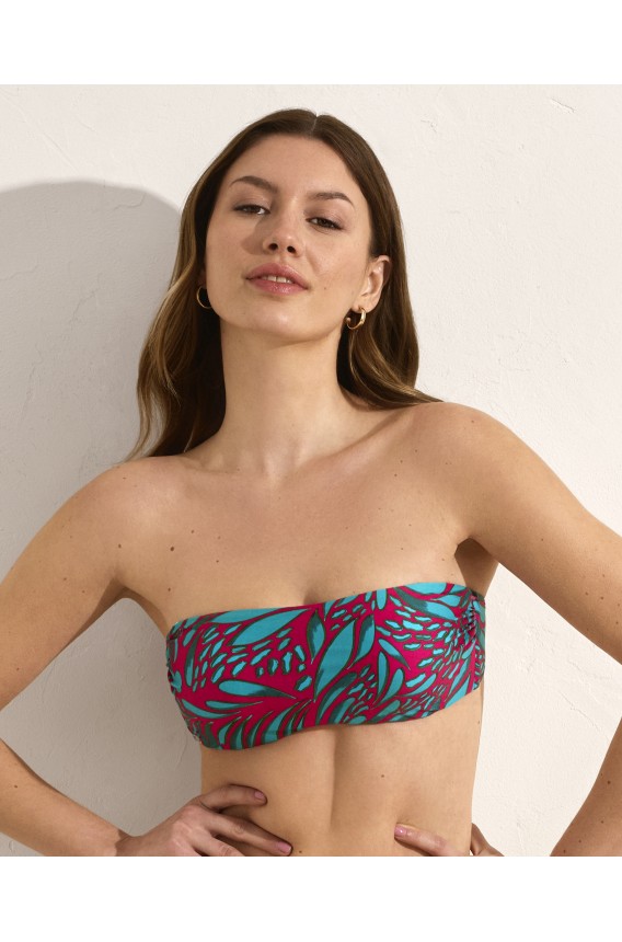 TOP BIKINI BANDEAU WITHOUT CUPS