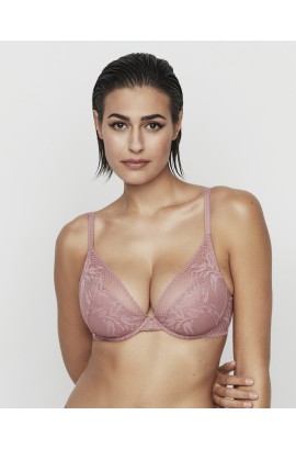DEEP-CUT BRA WITH UNDERWIRE AND FOAM