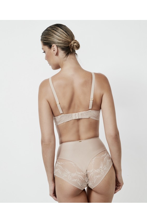 CUECA MODELADORA CINTURA ALTA COM RENDA