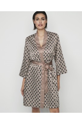 CROSSED DRESSING GROWN