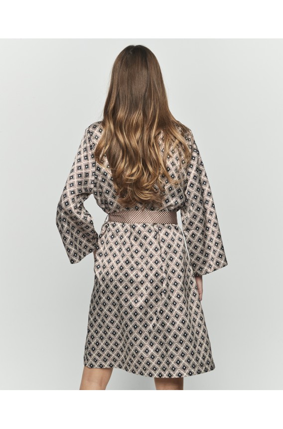 CROSSED DRESSING GROWN