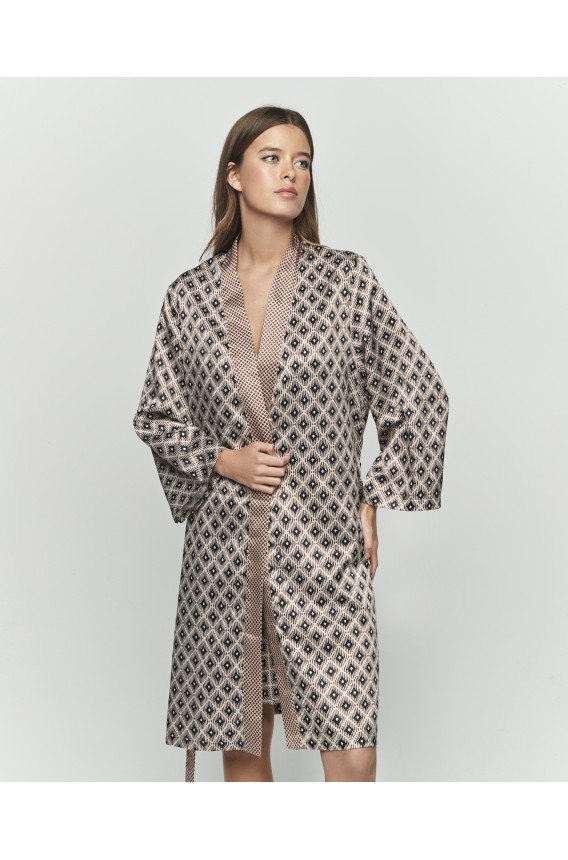 CROSSED DRESSING GROWN