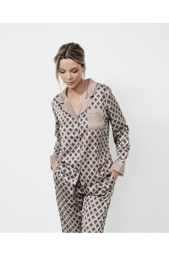 PIJAMA MUJER CAMISERO