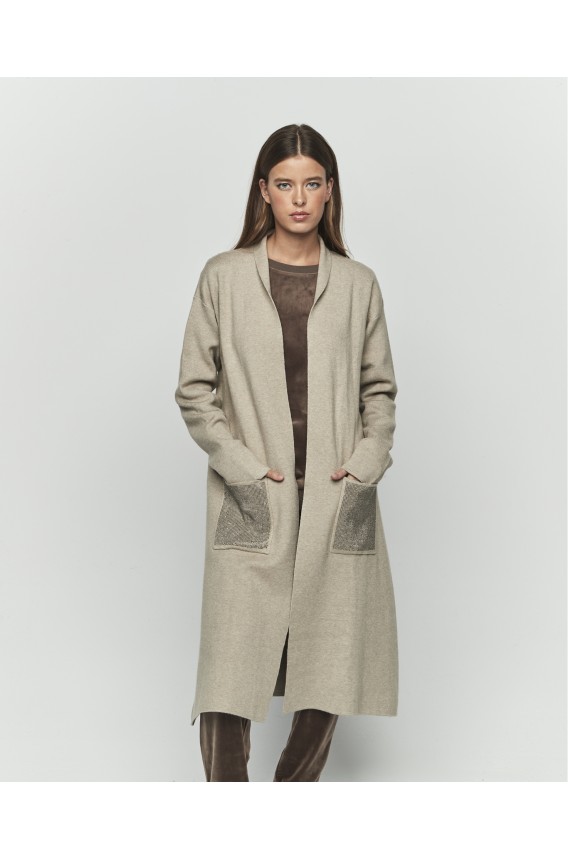 CARDIGAN WITH SHINE POCKET