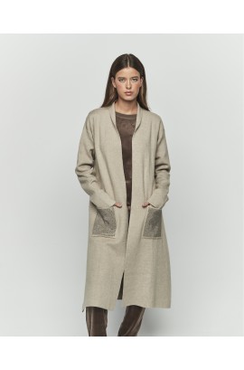 CASACO COM BOLSO BRILHO