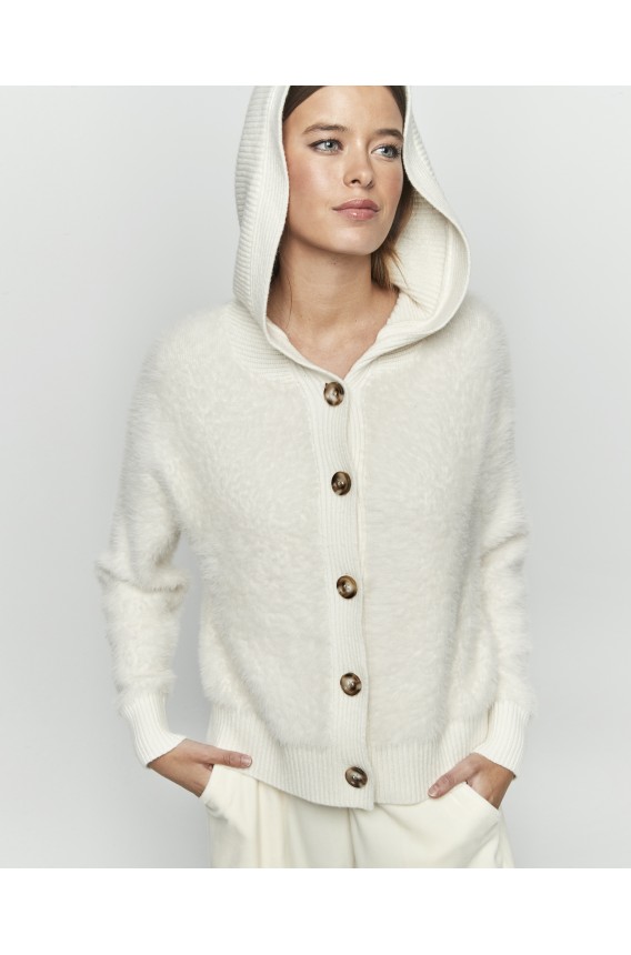 CHAQUETA CORTA CON CAPUCHA