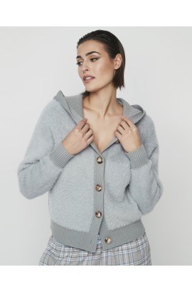 CHAQUETA CORTA CON CAPUCHA