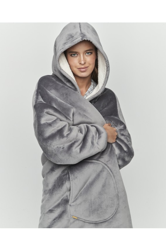 SWEATSHIRT ROBE OVERSIZED
