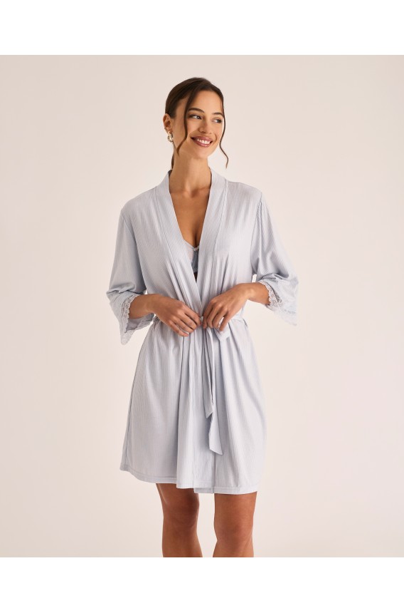 ROBE CURTO CANELADO