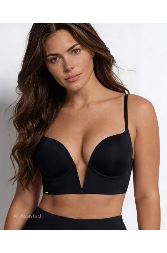 DEEP NECKLINE BRA CURVES